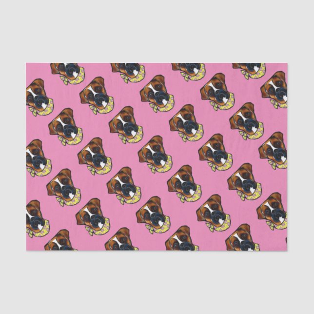 Papel De Seda Cachorro Boxer Páscoa (Frente )