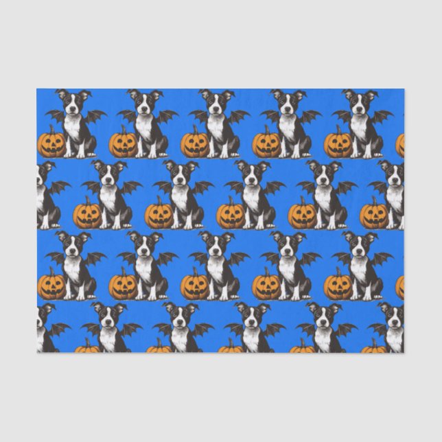 Papel De Seda Cachorro de Halloween (Frente )