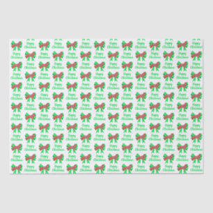 Papel De Seda Cachorro de Natal da Borda e Arco Verde Branco