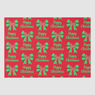 Papel De Seda Cachorro de Natal e Arco Vermelho