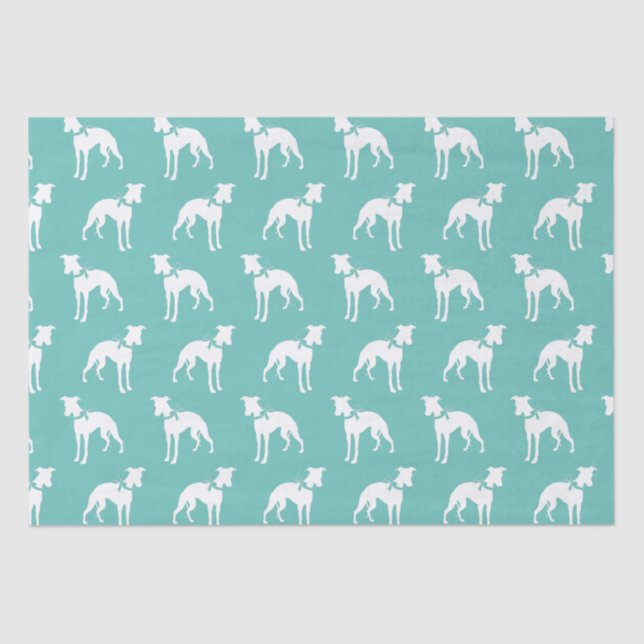 Papel De Seda Cachorro de Whippet (Frente )