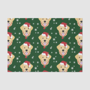 Papel De Seda Cachorro do Papai noel de Natal
