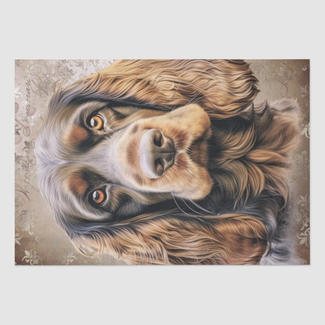 Papel De Seda Cachorro Inglês (Frente )