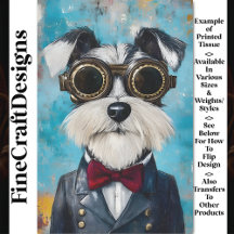 Cachorro Schnauzer Cute Steampunk, Arco Tie Z9, De