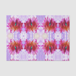 Papel De Seda Cactus Dahlia Vermelho e Rosa Quente