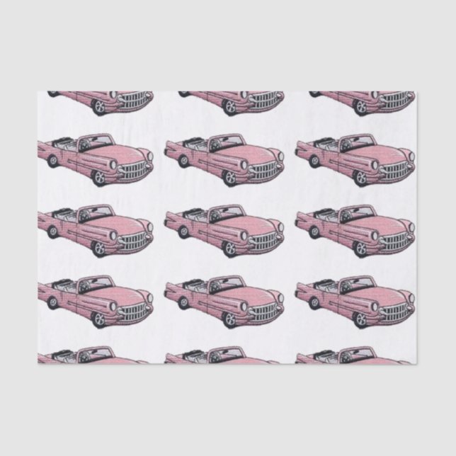 Papel De Seda Cadillac cor-de-rosa (Frente )