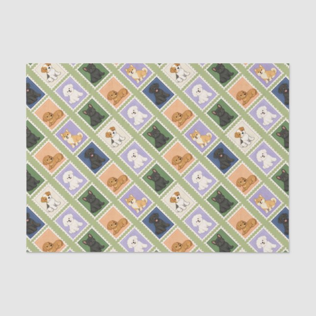 Papel De Seda Cães (Frente )