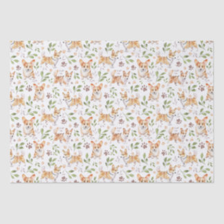 Papel De Seda Cães De Corgi De Cozedura Cúbica - Animais De Comp