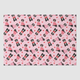 Papel De Seda Cães de Montanha dia de os namorados Bernese