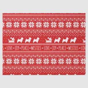 Papel De Seda Cães de Natal dos Camarões do Oeste dos Highland