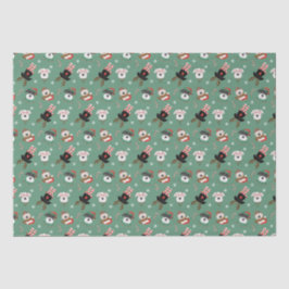 Papel De Seda Cães de Natal Schnauzer