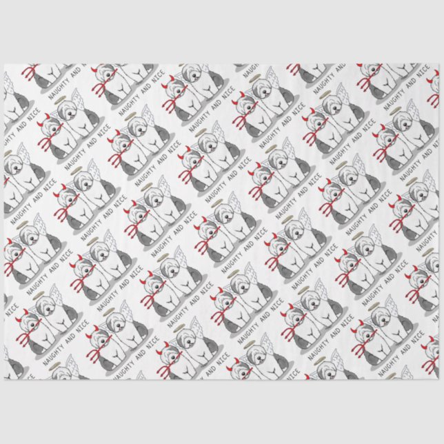 Papel De Seda Cães de Ovelhas e Velhas Cães de Ovelhas Inglês (C (Frente )