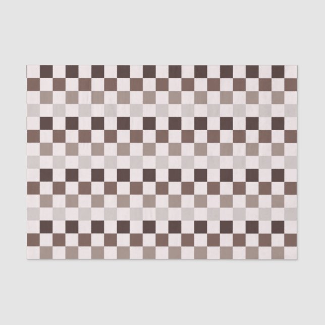 Papel De Seda Cafe Au Lait checkerboard pattern (Frente )