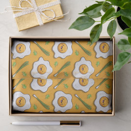 Papel De Seda Café da Manhã de Ovos Felizes