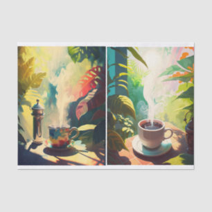Papel De Seda Café da manhã no Paraíso, Java tropical