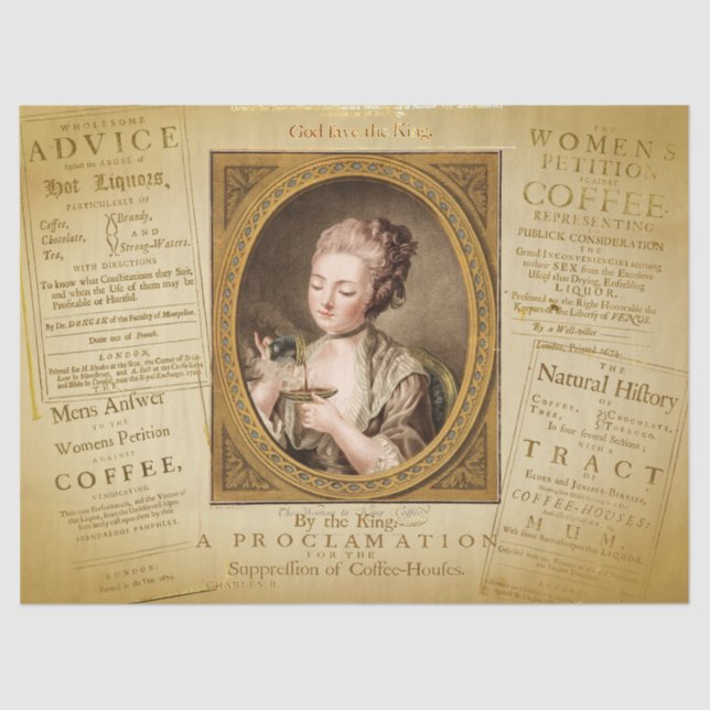 Papel De Seda Café e bebidas quentes (Frente )