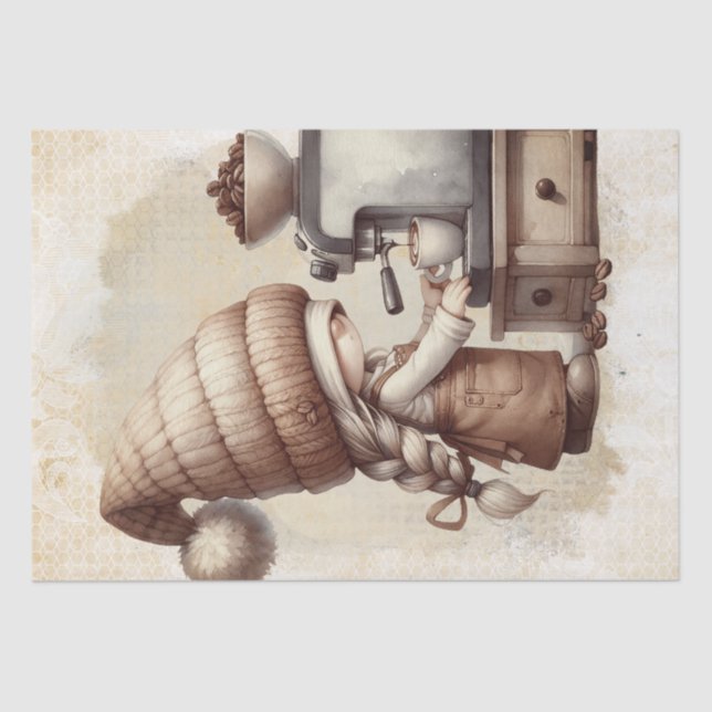 Papel De Seda Café Gnomo (Frente )