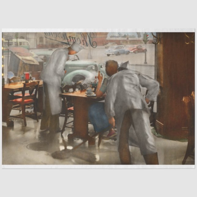 Papel De Seda Café - Mesa para um 1941 (Frente )