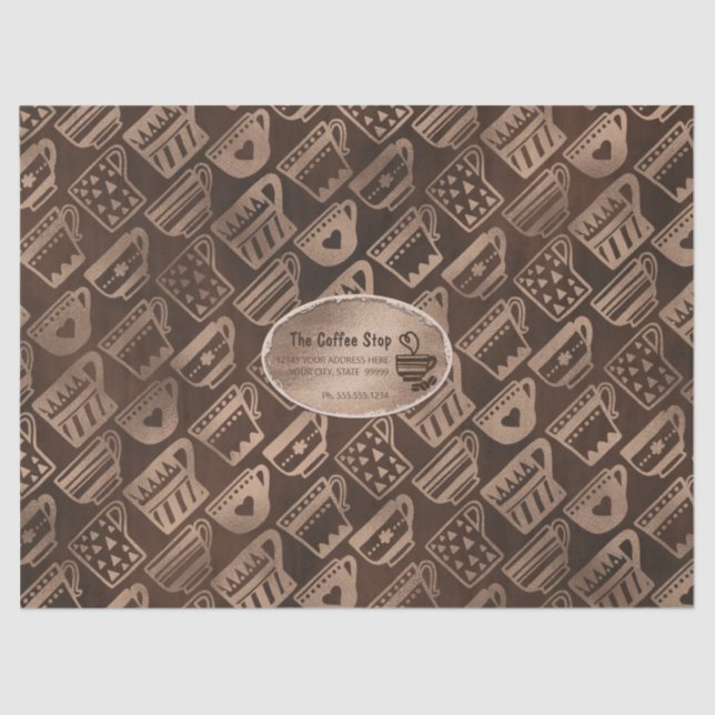 Papel De Seda Cafés - Mugs n Cups Personalizados (Frente )