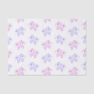 Papel De Seda Calçados de pontas de aniversário de Balé rosa e r