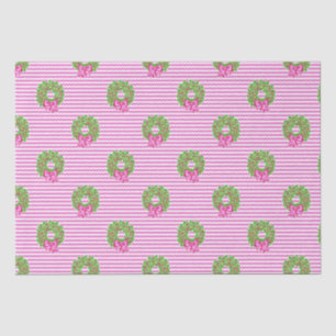 Papel De Seda Calções de Natal Rosa e Verdes