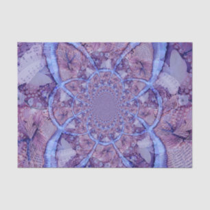 Papel De Seda Caleidoscópio roxo brilhante, psicadélico bonito