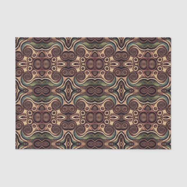 Papel De Seda Caleidoscópio terrestre (Frente )