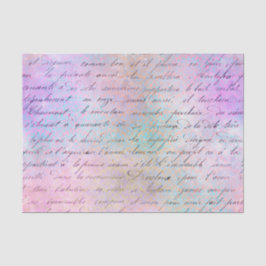 Papel De Seda Caligrafia Vintage Grunge Colorida