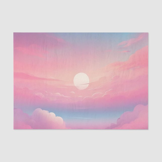Papel De Seda Calm Clouds Sky (Frente )
