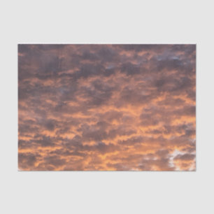 Papel De Seda Calma Pacífica, Dusk Sunset na Noite das Nuvens