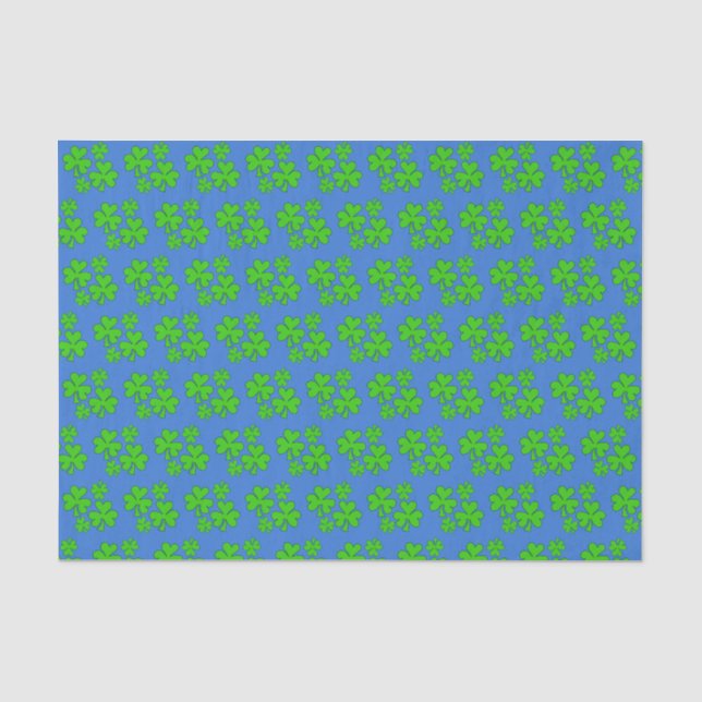 Papel De Seda Camarões em Azul (Frente )