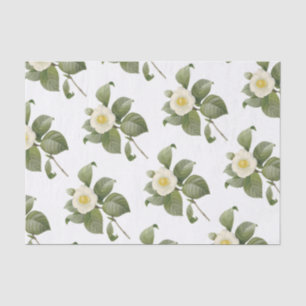 Papel De Seda Camellia Flower Pattern