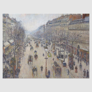 Papel De Seda Camille Pissarro - Boulevard Montmartre, manhã