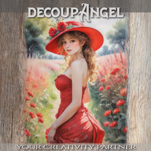 Papel De Seda Caminhada de Campo Fresco de Christina - Decoupage