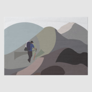 Papel De Seda Caminhada Explorar Montanhas Aventura Caminhada