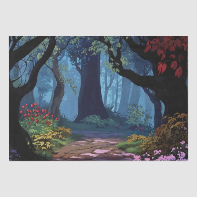 Papel De Seda Caminho da Floresta Encantada (Frente )