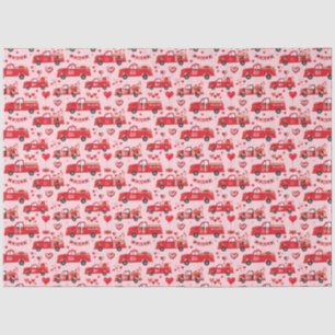 Papel De Seda Caminhões namorados a rosa