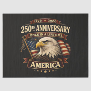 Papel De Seda Camisa do 250º Aniversário EUA 250º América