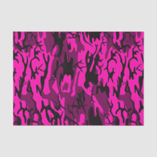 Papel De Seda Camo rosa Alienígena