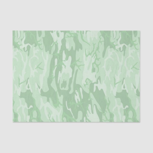 Papel De Seda Camo Verde Desvanecido (Frente )