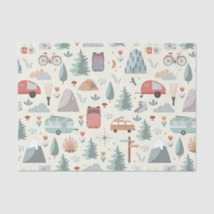 Papel De Seda Campanha, caminhada, portas e tema da natureza