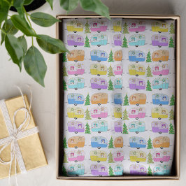 Papel De Seda Campanha de Natal encantadora Trailer de Vintage R