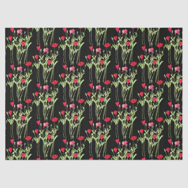 Papel De Seda Campanha de verão, flores silvestres (Frente )