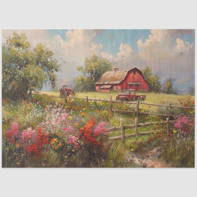 Papel De Seda Campanha Vermelha (Frente )