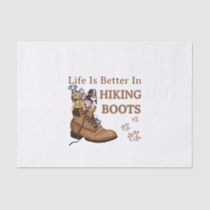 Papel De Seda Camper Gift Life Is Better In Hiking Boots Dog