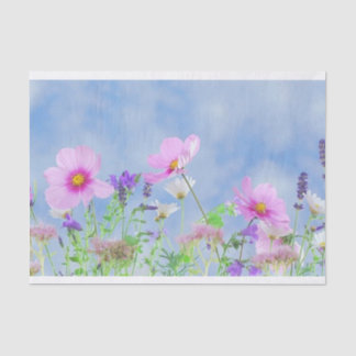Papel De Seda Campo das flores