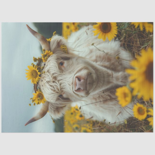 Papel De Seda Campo de Vaca Terrestre de Dissociação (Frente )