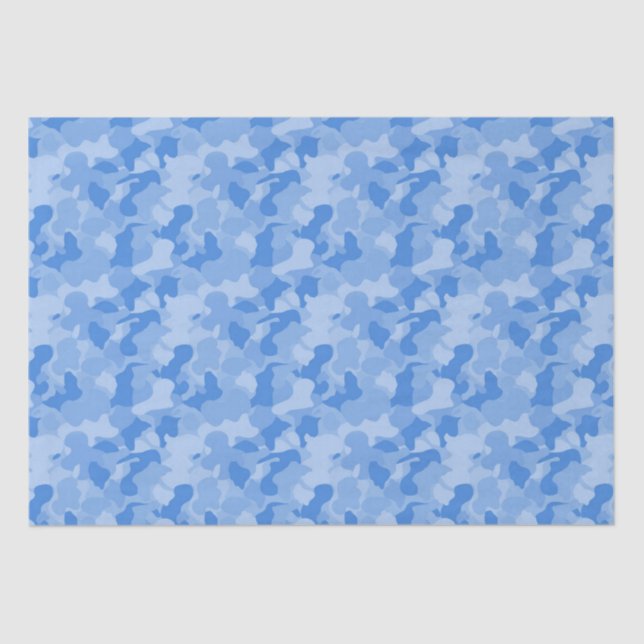 Papel De Seda Camuflagem azul (Frente )