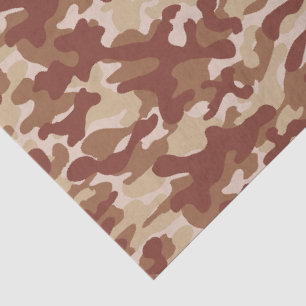 Papel De Seda Camuflagem Bege Deserto