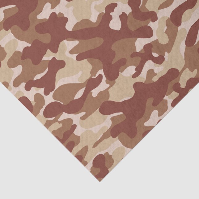 Papel De Seda Camuflagem Bege Deserto  (Detalhes)